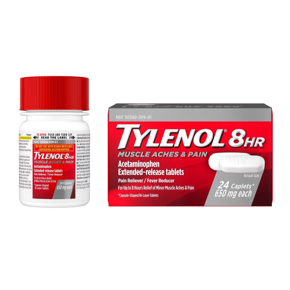Tylenol 8HR Arthritis Pain 650 mg (24 caplets) by Farmacias Savia
