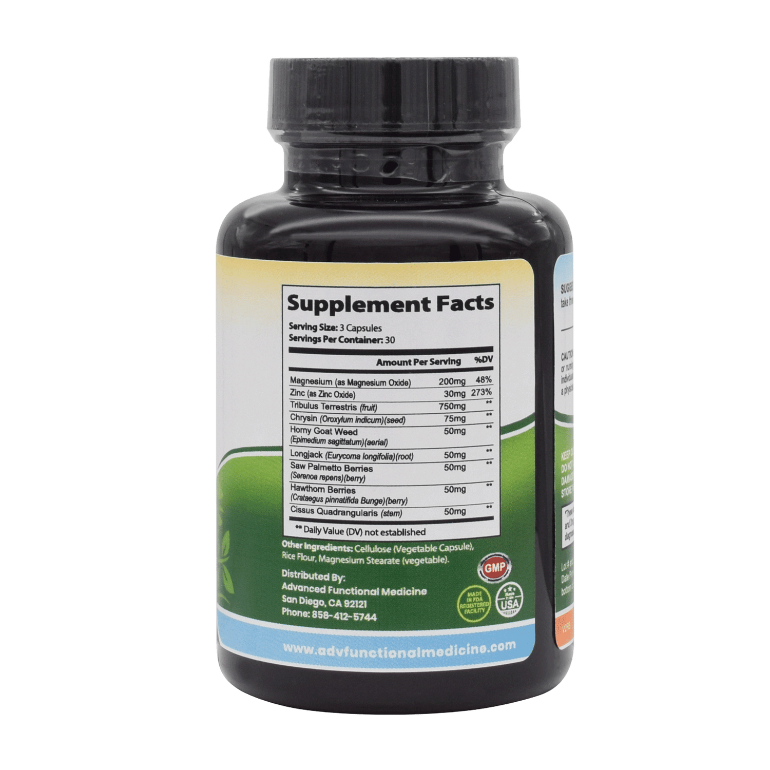 Male Vitality Support Package (Ultimate E.D. and testosterone support for men) by Advanced Functional Medicine Supplements