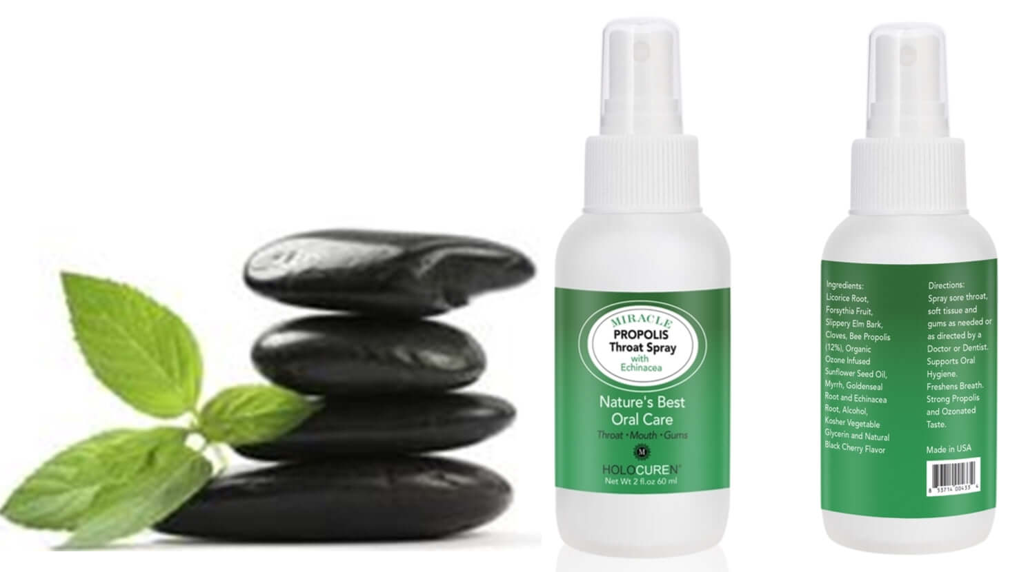 Holocuren Miracle Propolis Throat Spray with Echinacea &amp; 7 Herbs – 2 oz by HOLOCUREN - Official Website