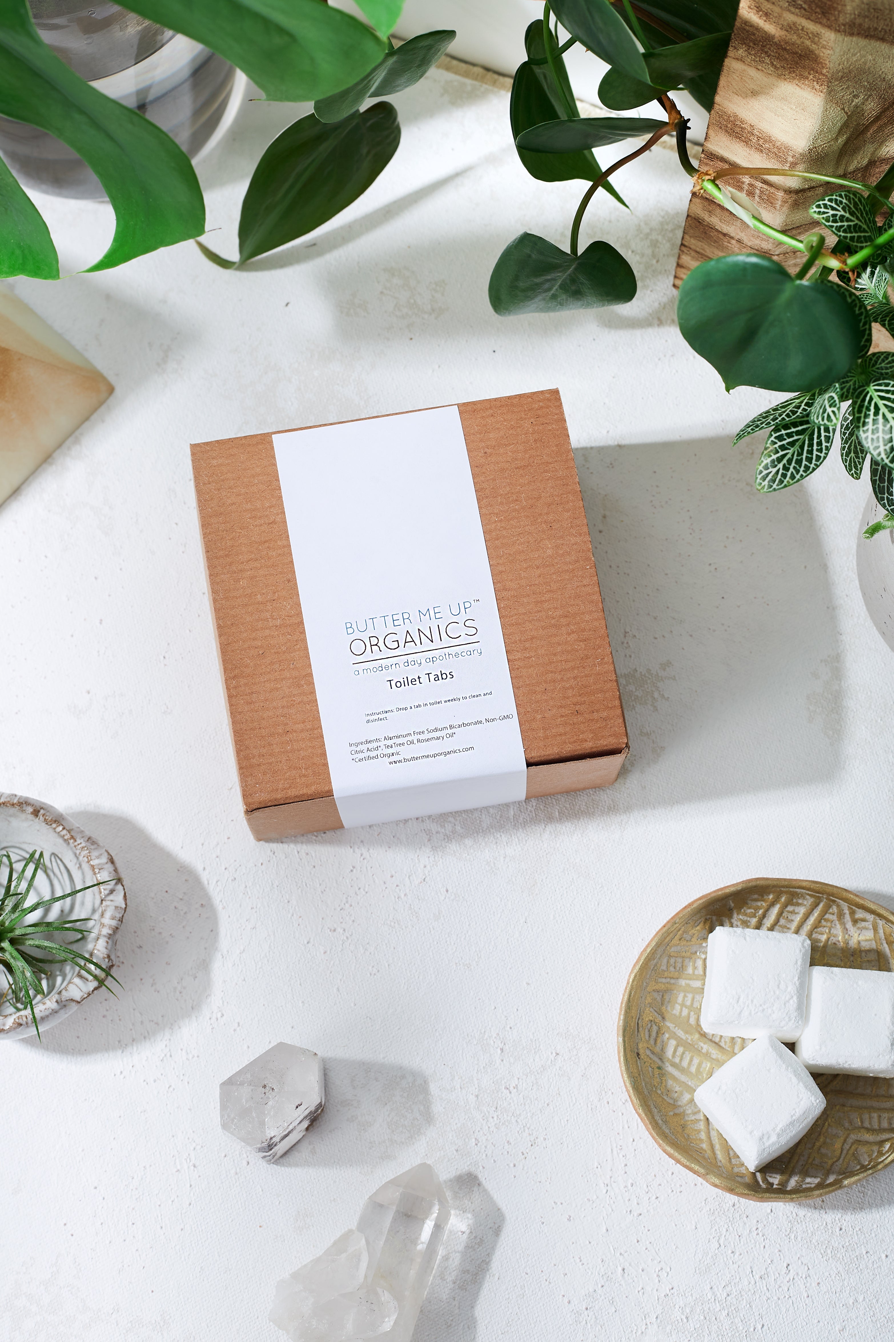 Organic Toilet Tabs / Antibacterial / Toilet Cleaning by Butter Me Up Organics