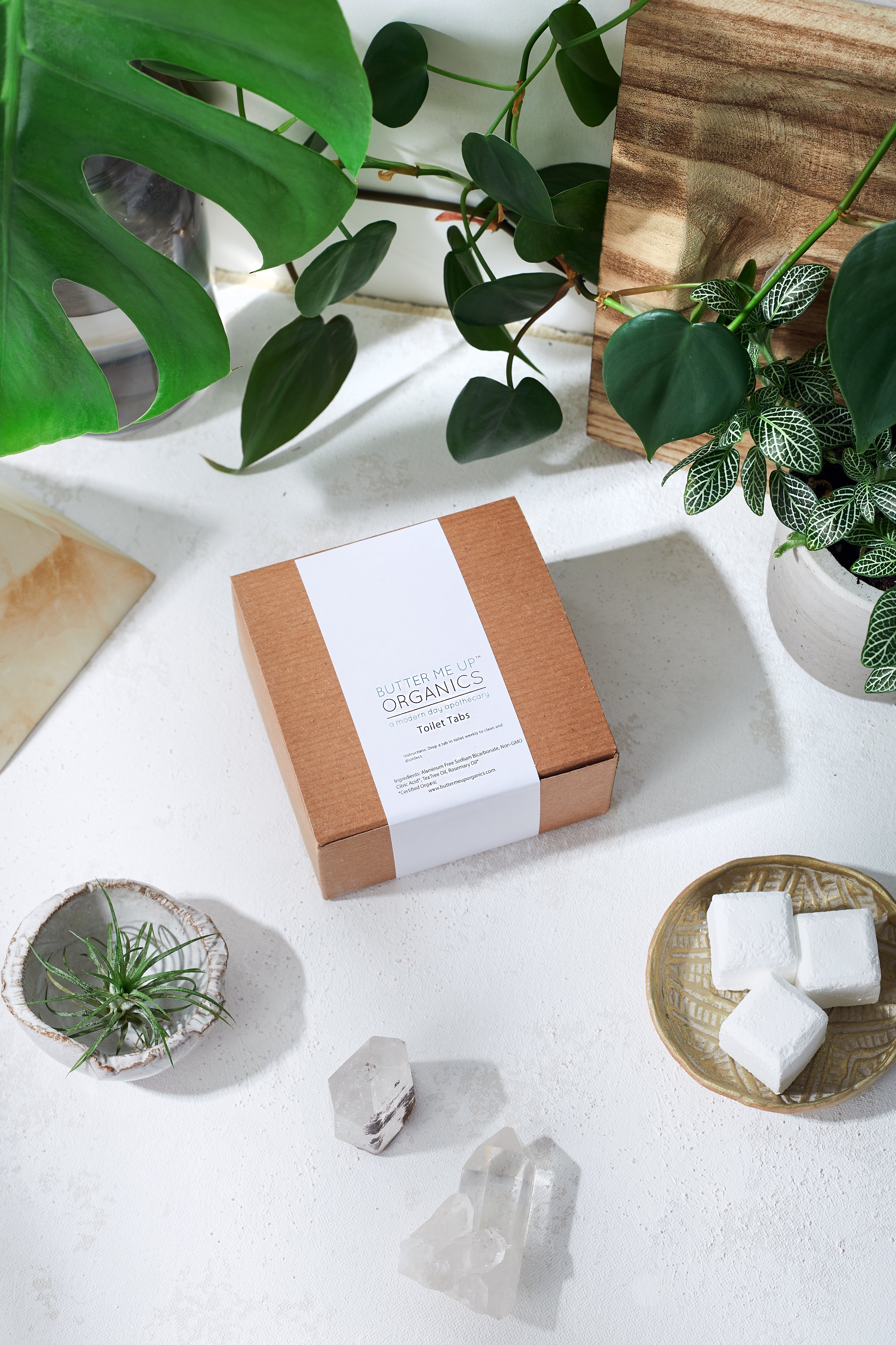 Organic Toilet Tabs / Antibacterial / Toilet Cleaning by Butter Me Up Organics