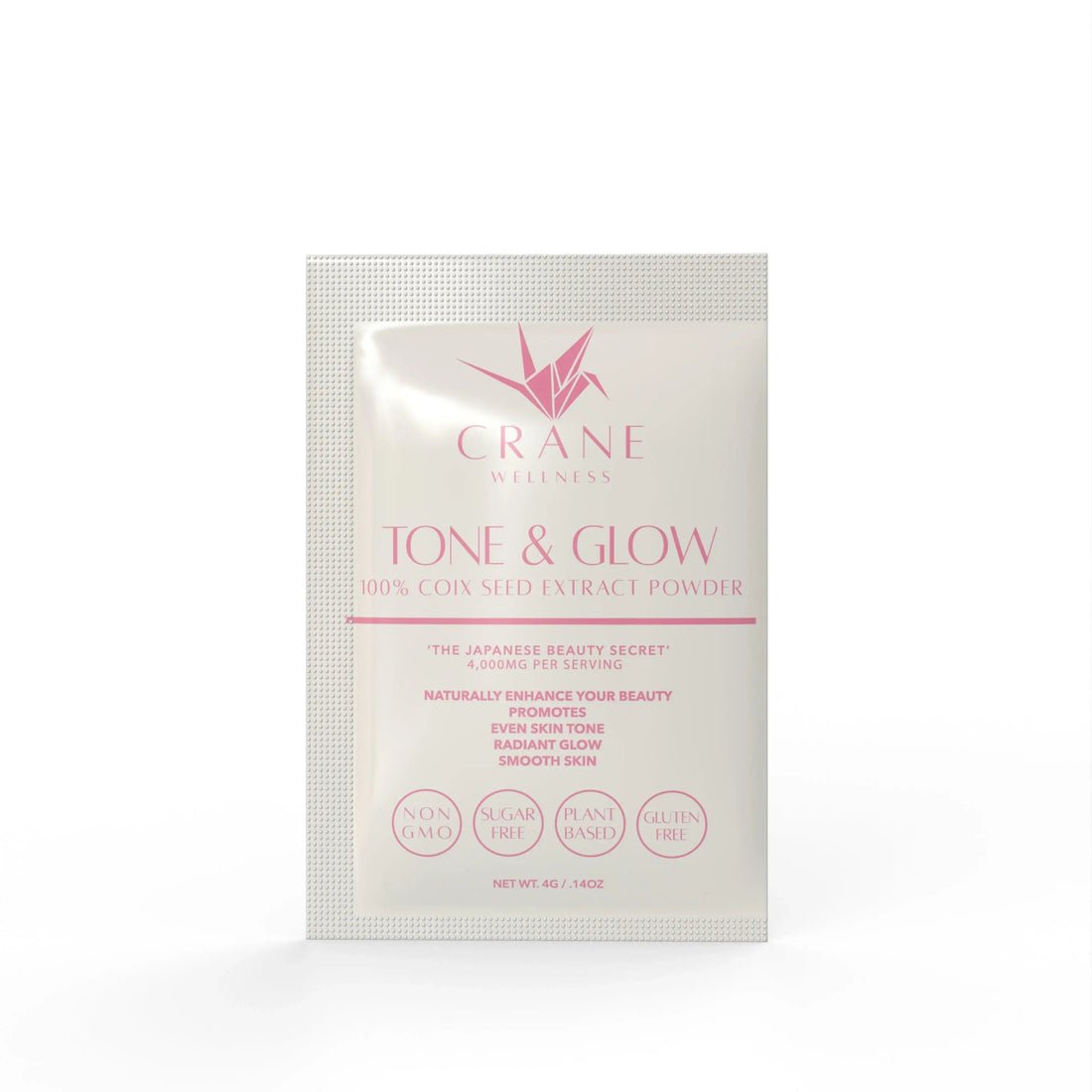 Tone &amp; Glow Travel Size Pouches by Crane Wellness