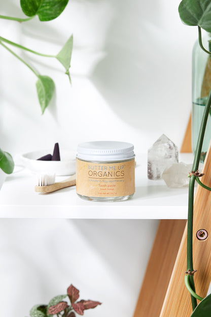 All Natural Organic Whitening Toothpaste / Remineralizing Toothpaste by Butter Me Up Organics