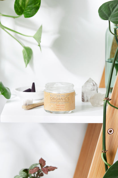 All Natural Organic Whitening Toothpaste / Remineralizing Toothpaste by Butter Me Up Organics