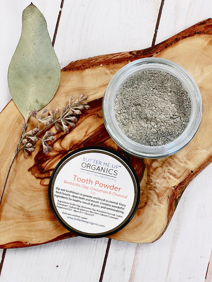 Tooth Powder / Toothpaste / Organic Tooth Powder / Organic Tooth Paste/ Organic Toothpaste / Clay Tooth Paste / Remineralizing Tooth Powder by Butter Me Up Organics