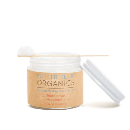 All Natural Organic Whitening Toothpaste / Remineralizing Toothpaste by Butter Me Up Organics