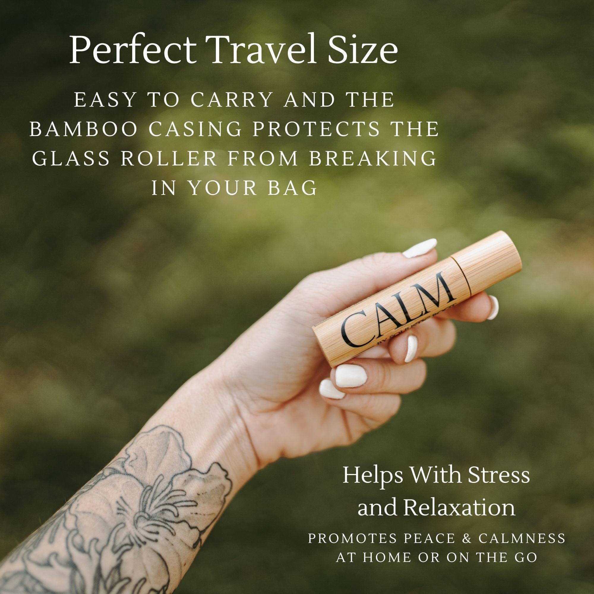 Calm Essential Oil Bamboo Roller by Soulistic Root