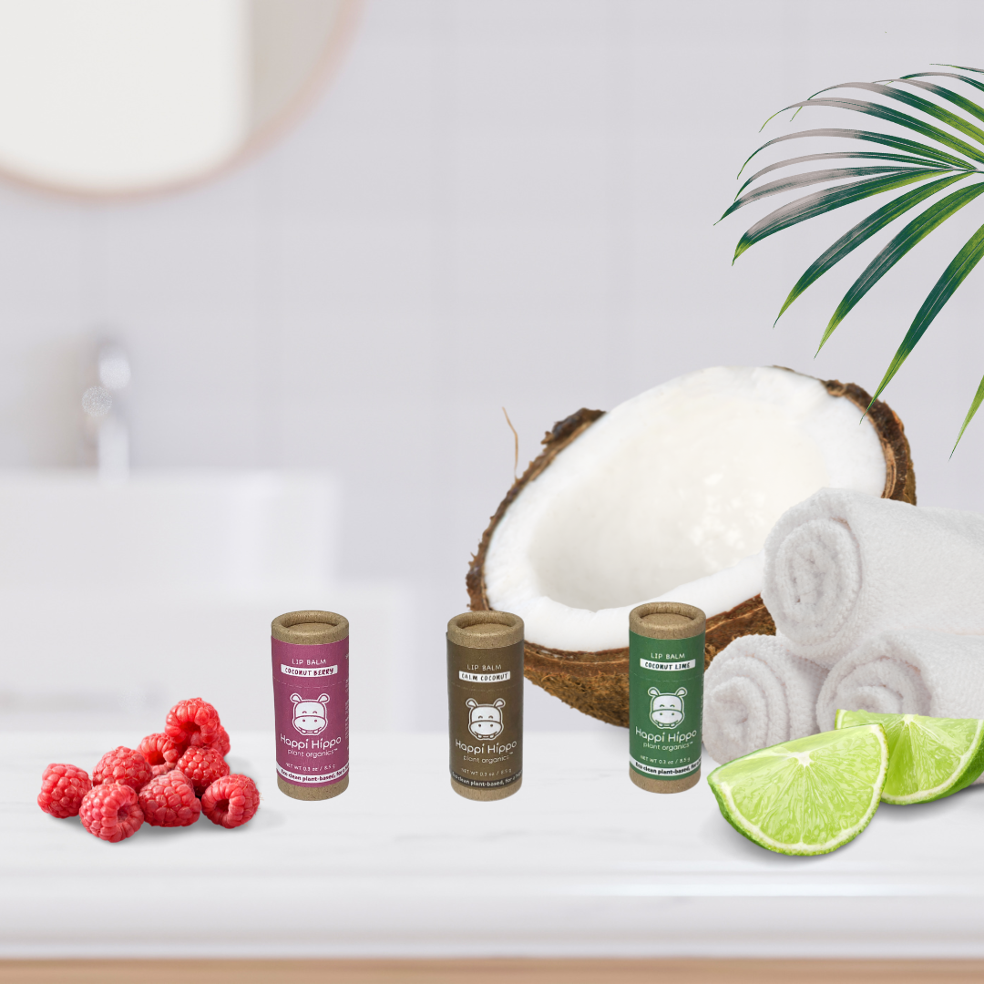 Vegan Lip Balm Trios by Hippotanicals