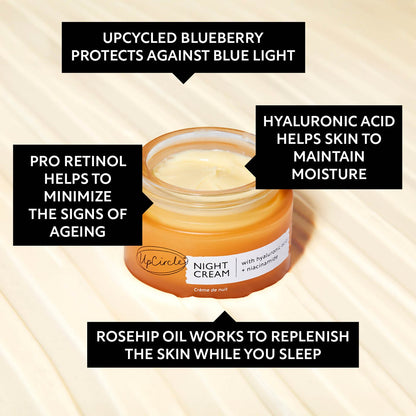 Night Cream with Hyaluronic Acid + Niacinamide by UpCircle