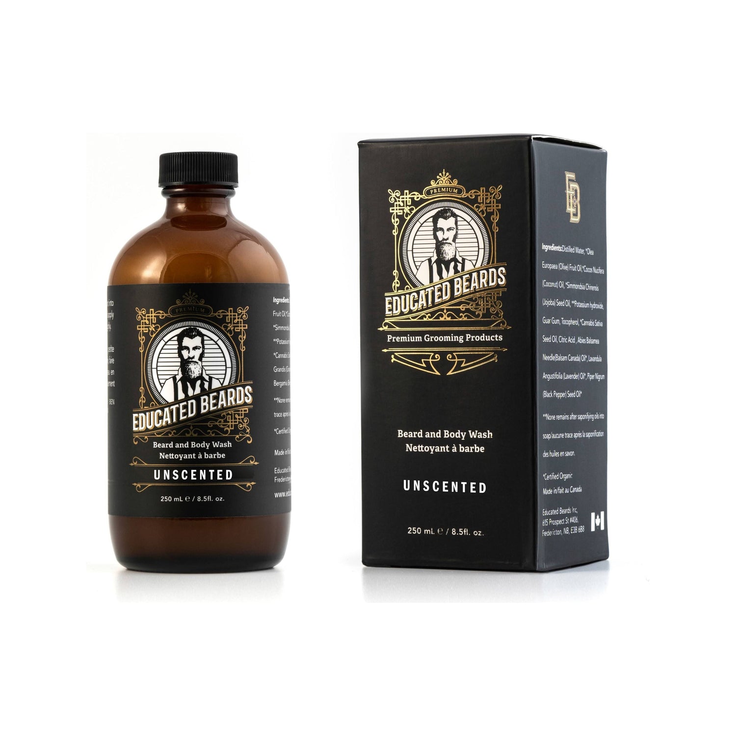 Educated Beards Unscented Beard &amp; Body Wash 250ml by Pasteur Pharmacy