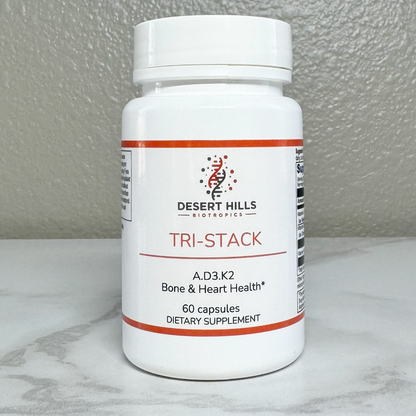 Tri-Stack Vitamin A + Vitamin D3 + Vitamin K2 Blend Supplement by Desert Hills Biotropics