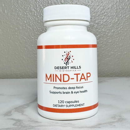 Mind-Tap Deep Focus, Memory, Cognition Boosting Capsule by Desert Hills Biotropics