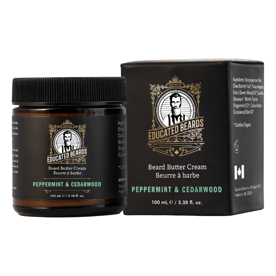 Educated Beards Peppermint &amp; Cedarwood Beard Butter Cream 100ml by Pasteur Pharmacy