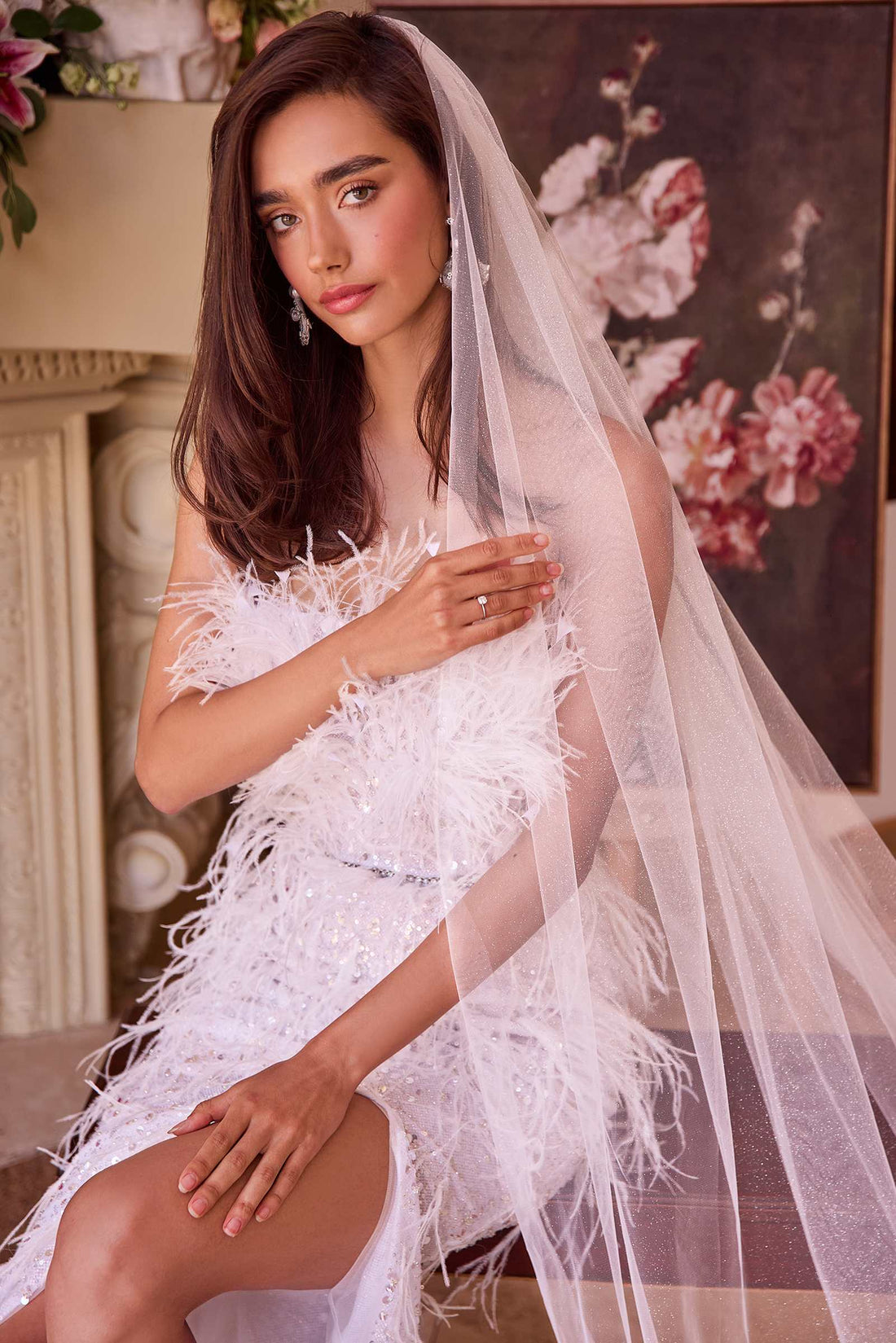 Sparkle Cathedral Veil by DiscountDressShop