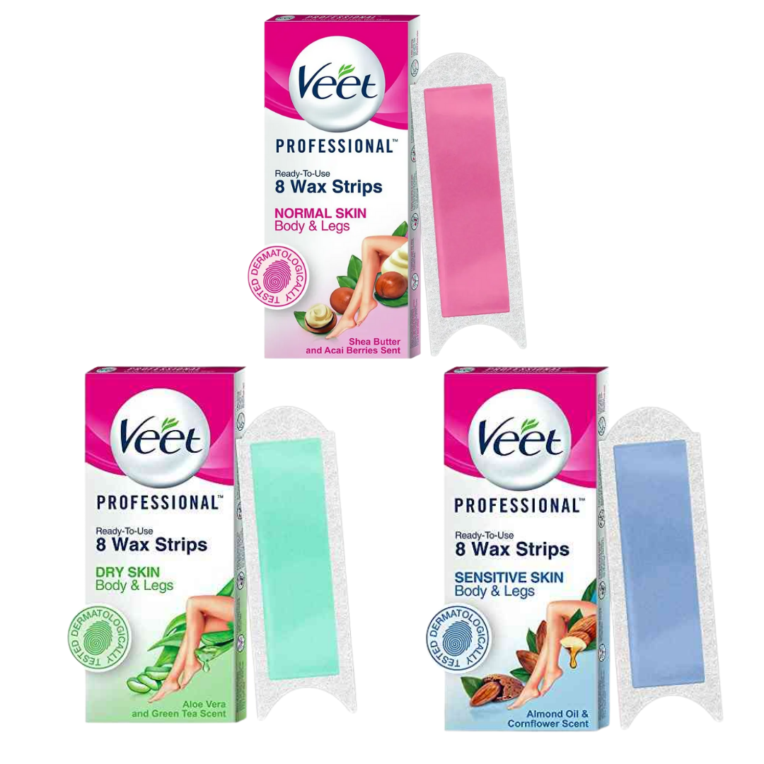 Veet Professional Ready-to-Use Body Wax Strips (8 ct) by Farmacias Savia