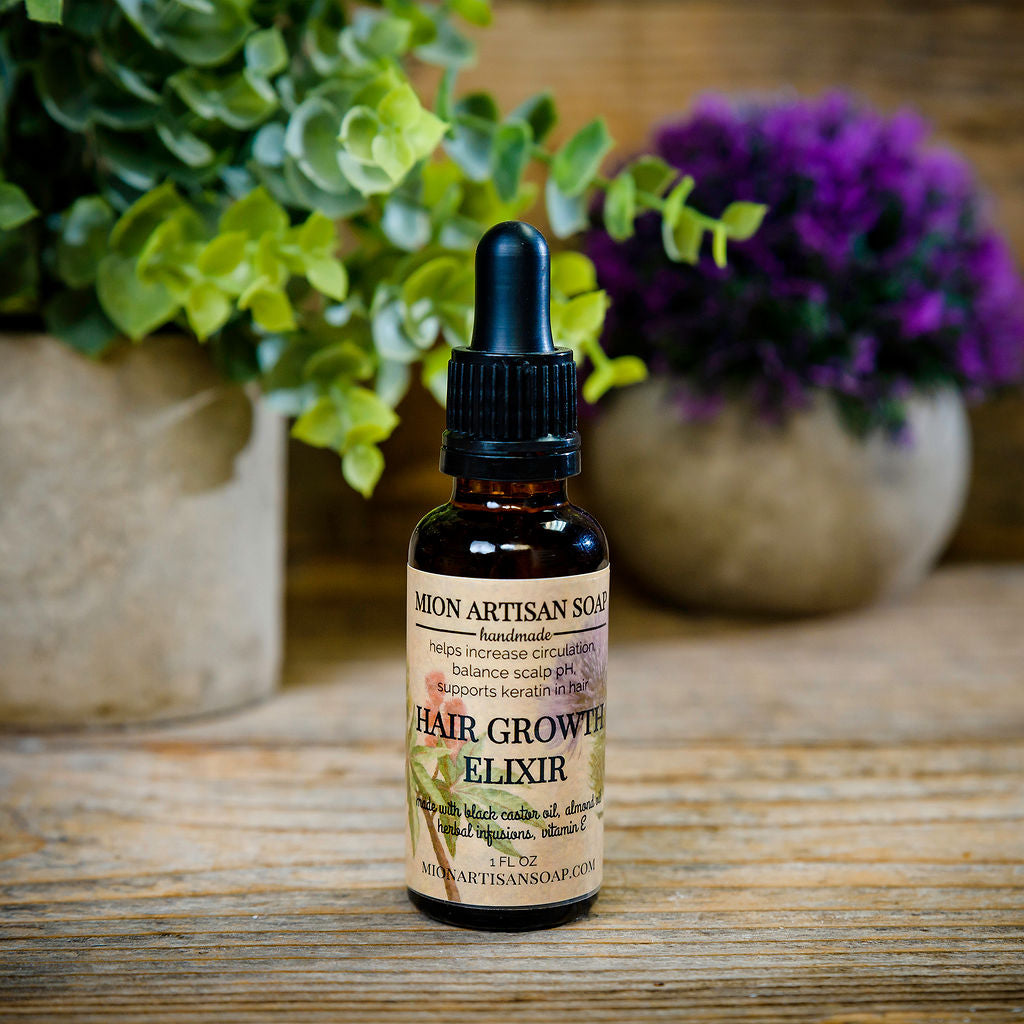 Hair Growth Elixir | Promotes Stronger, Smoother, More Vibrant Hair. by MION Artisan Soap Co.
