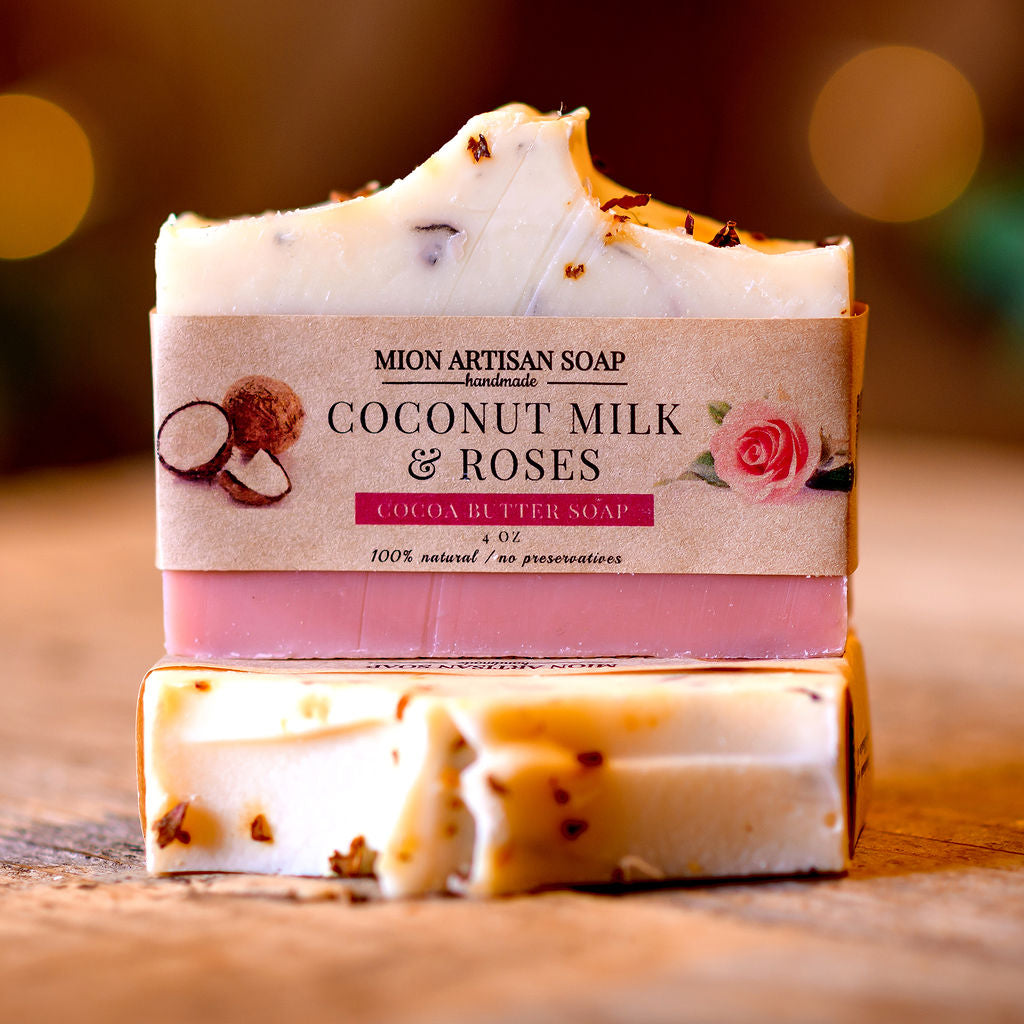 Coconut Milk and Roses | Mango Butter Soap by MION Artisan Soap Co.