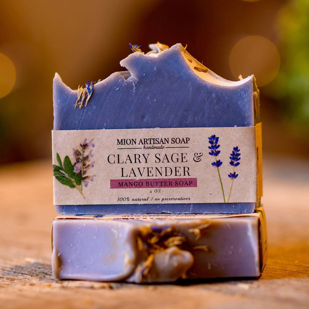 Clary Sage and Lavender | Mango Butter Soap by MION Artisan Soap Co.