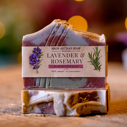 Lavender and Rosemary | Aloe Butter Soap by MION Artisan Soap Co.