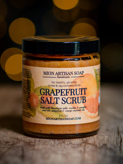Himalayan Salt Grapefruit Scrub | Coarse by MION Artisan Soap Co.