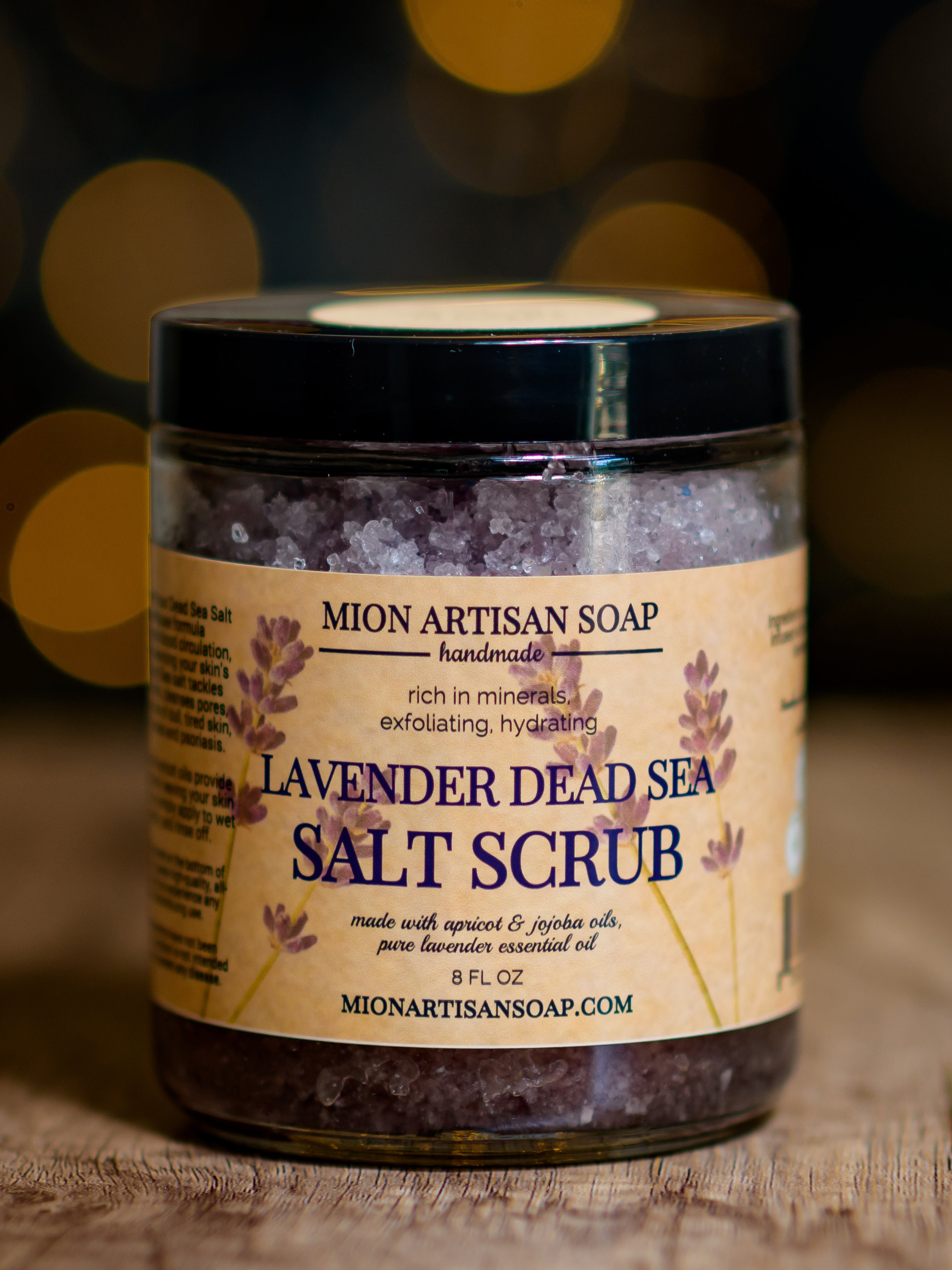 Lavender Dead Sea Salt Scrub | Medium by MION Artisan Soap Co.