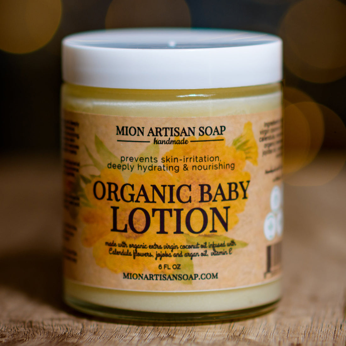 Organic Baby Lotion | Infused with Calendula Flowers by MION Artisan Soap Co.