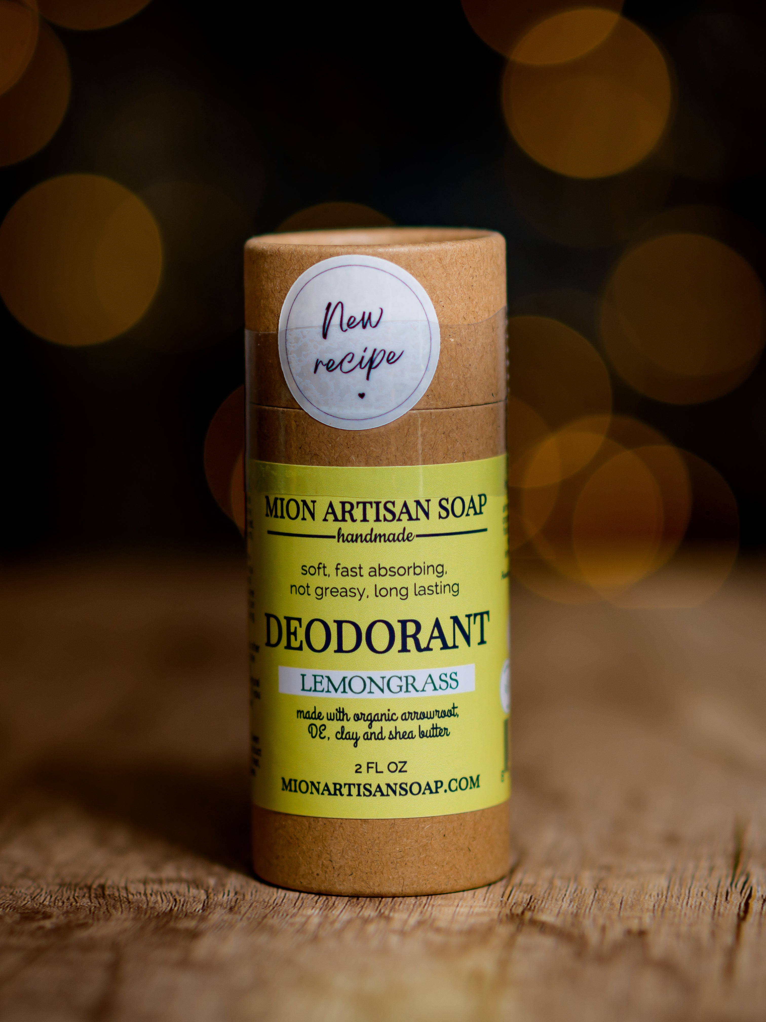 Deodorant - Lemongrass | Aluminum Free, Baking Soda Free by MION Artisan Soap Co.