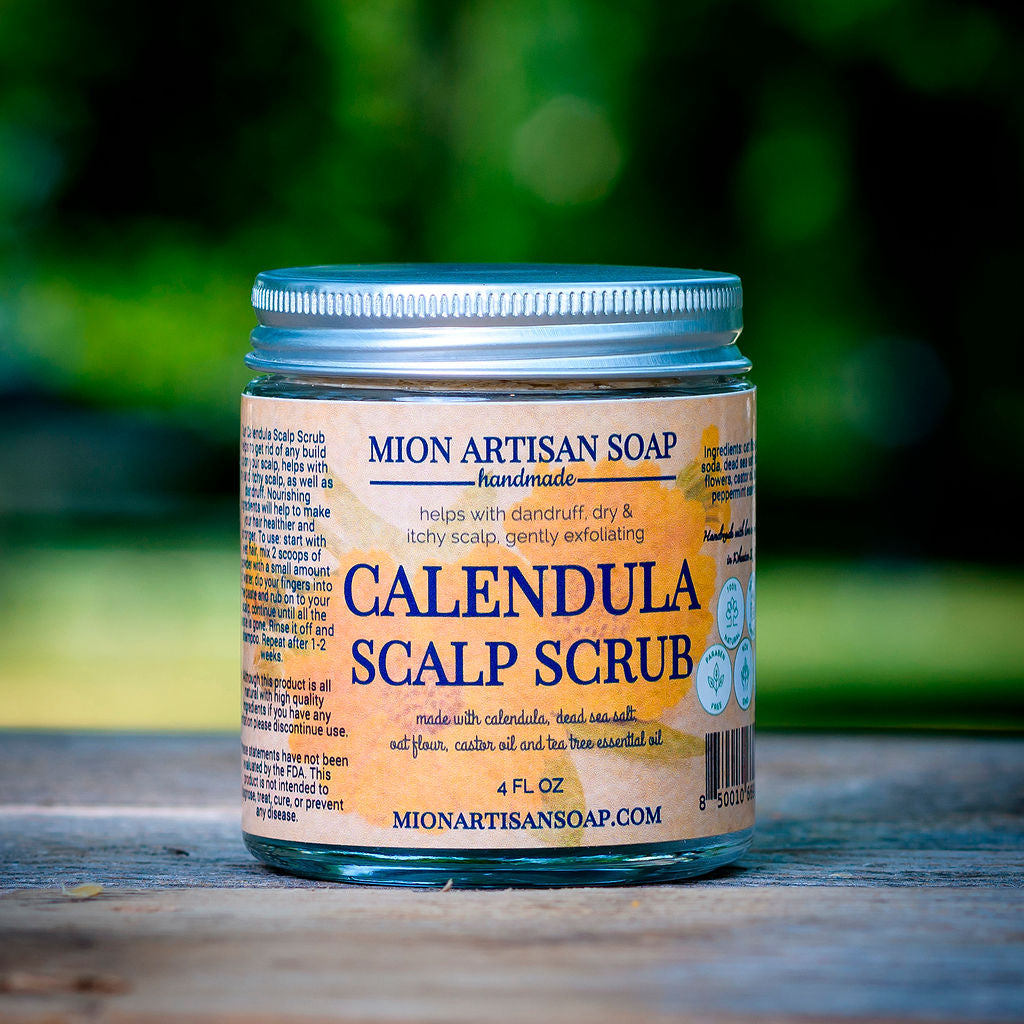 Calendula Scalp Scrub | Revitalizing &amp; Nourishing by MION Artisan Soap Co.