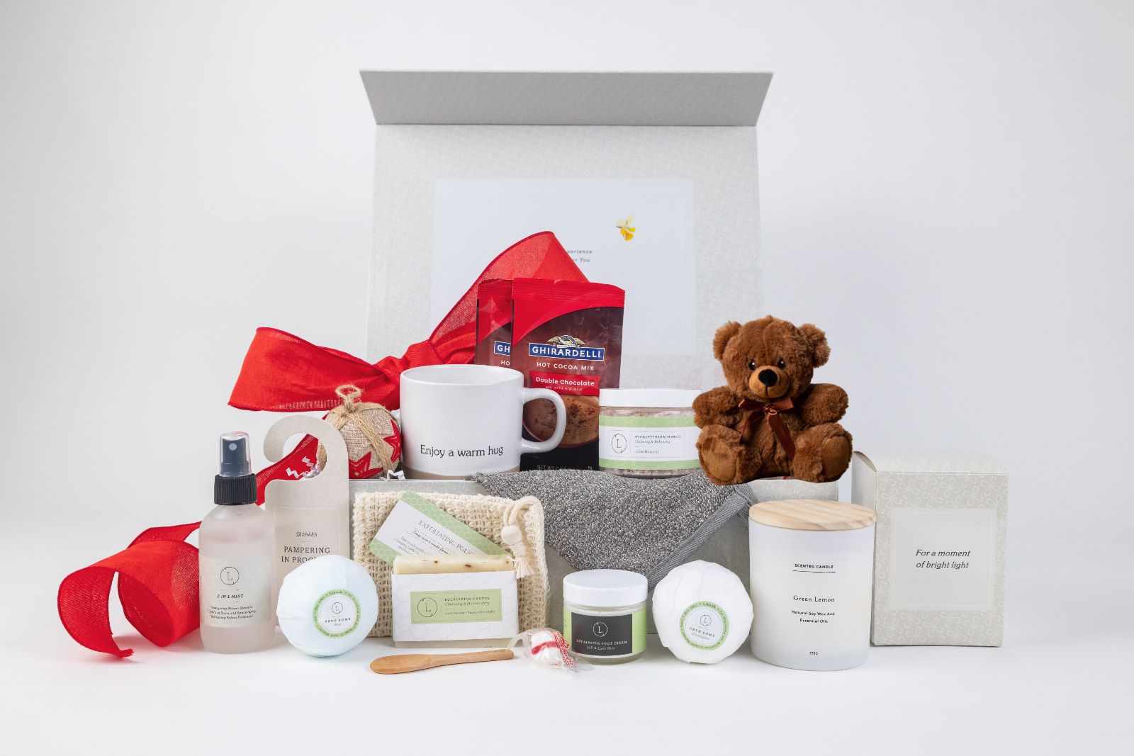 Sending MOM a BIG hug Luxury Gift Spa Set - Full on Pampering for Mother&