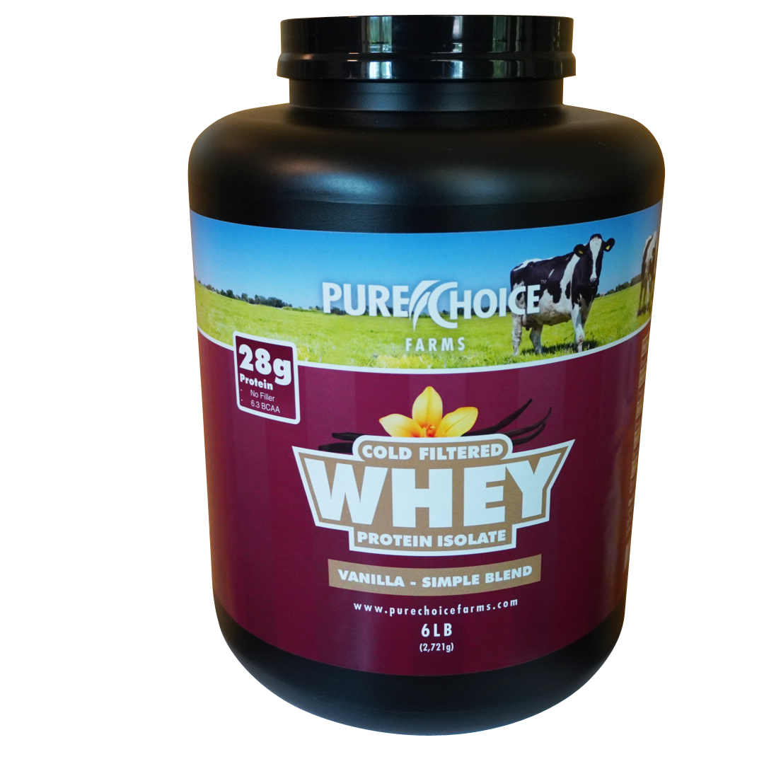 Whey Protein Isolate with Organic Vanilla by Pure Choice Farms