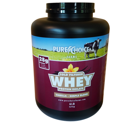 Whey Protein Isolate with Organic Vanilla by Pure Choice Farms