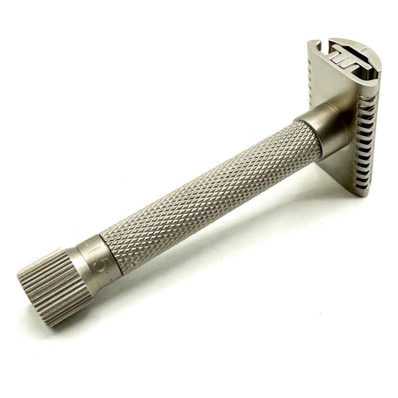 Parker Variant Adjustable Open Comb Safety Razor - Satin Chrome [VAR SC OC] by Pasteur Pharmacy
