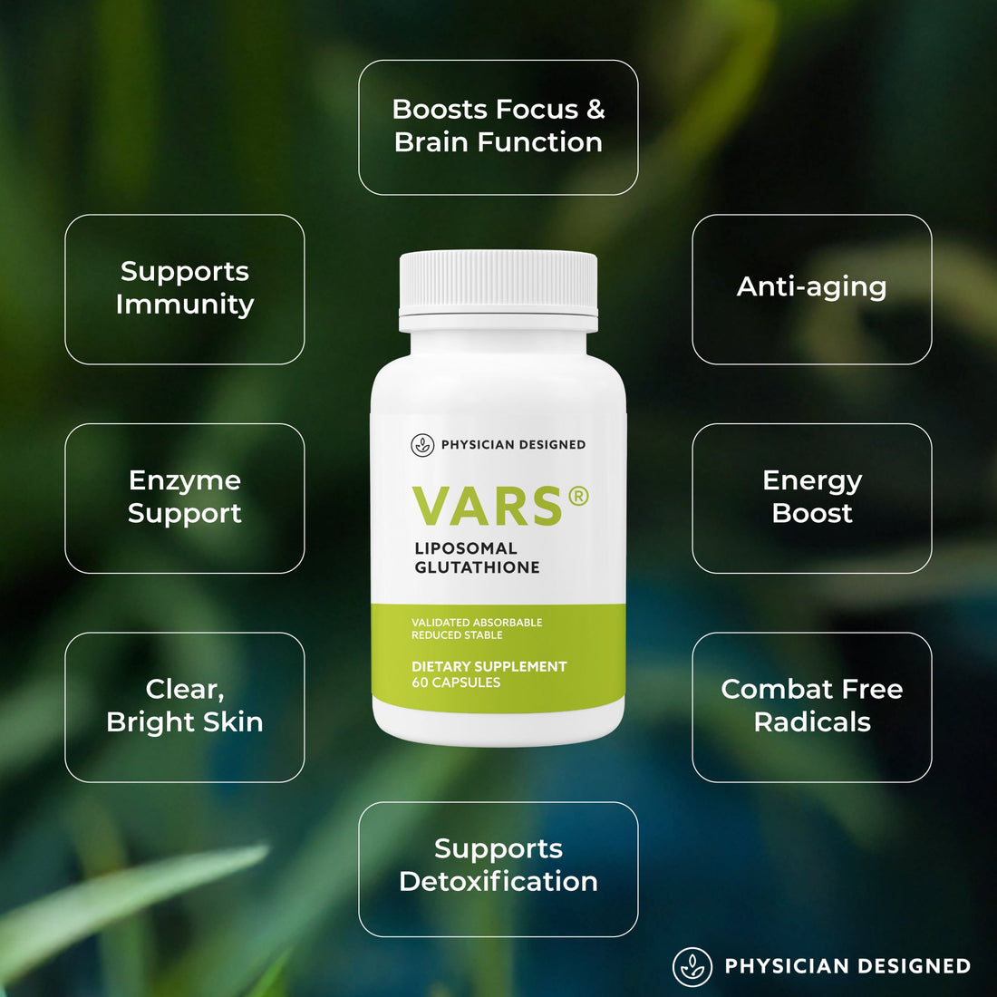 VARS Glutathione Capsules by Physician Designed™