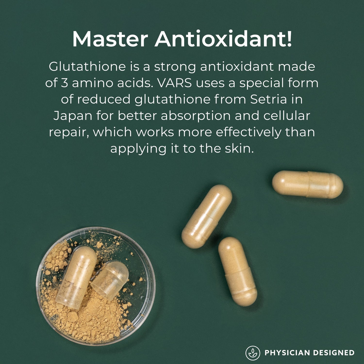 VARS Glutathione Capsules by Physician Designed™