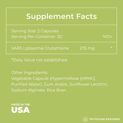 VARS Glutathione Capsules by Physician Designed™