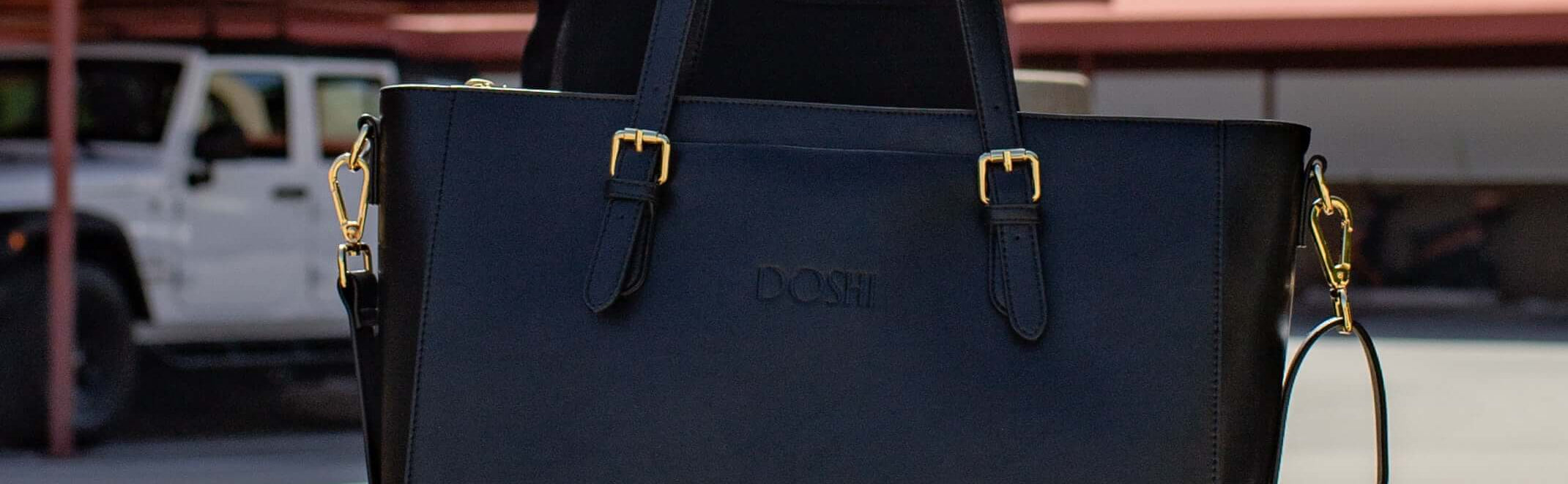 Professional Vegan Leather Work Tote by Doshi FCSA