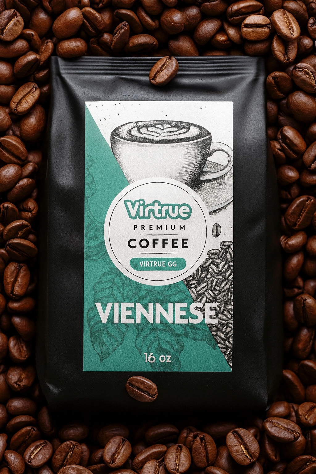 Medium-Dark Roast Coffee – 16oz | Balanced, Small Batch, Expertly Roasted by Virtrue