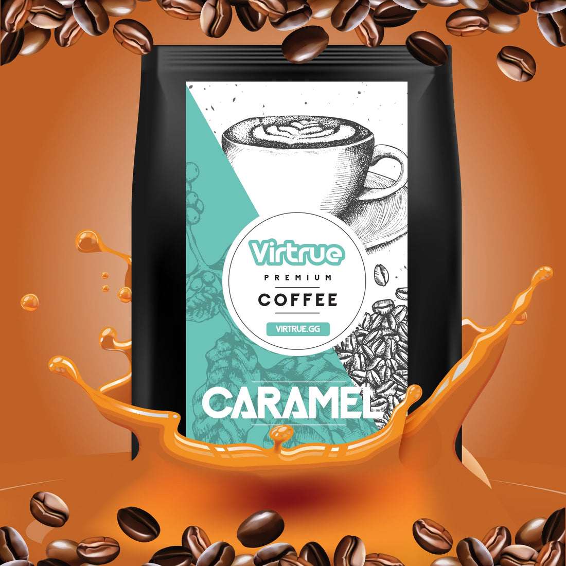 Caramel Flavored Coffee – 16oz | Virtrue Premium by Virtrue