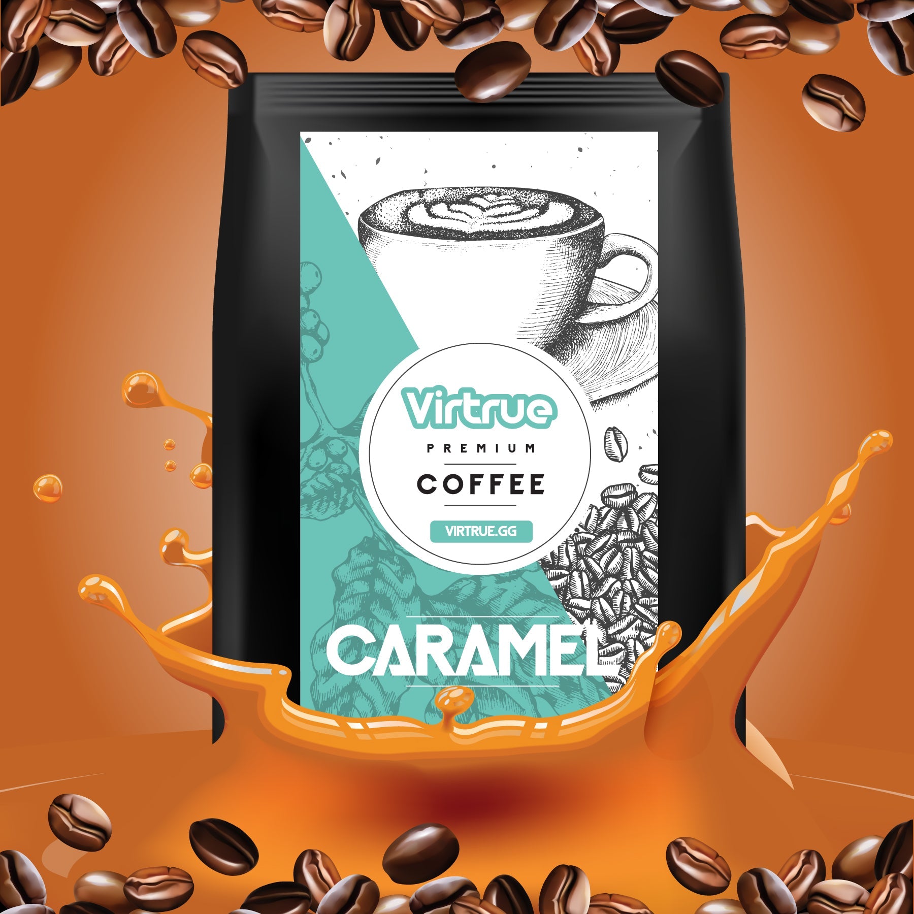 Caramel Flavored Coffee – 16oz | Virtrue Premium by Virtrue