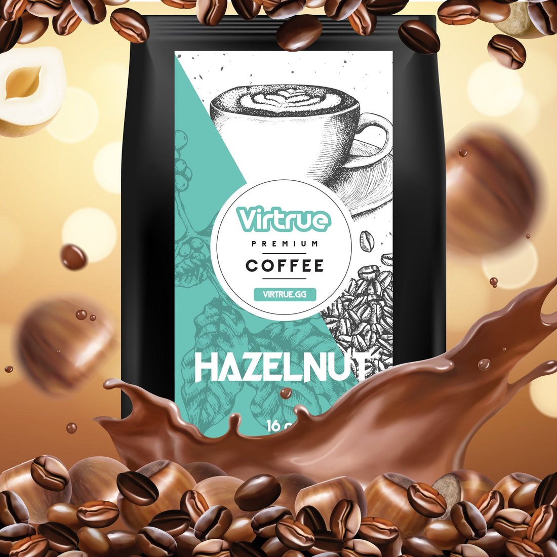 Hazelnut Flavored Coffee – 16oz | Virtrue Premium by Virtrue