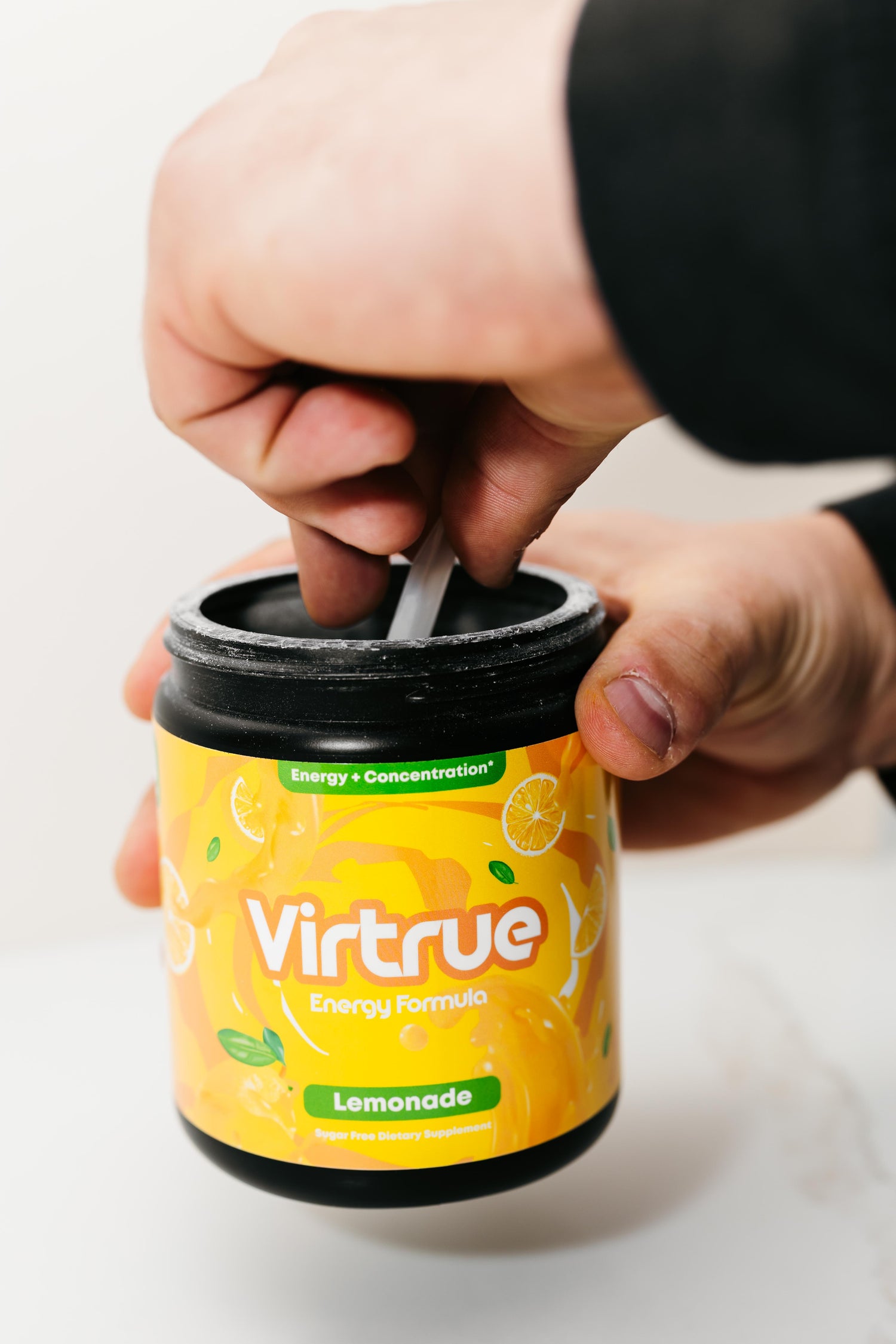 Lemonade Pre-Workout Energy Powder + Focus Boost &amp; Hydration | Sugar Free by Virtrue