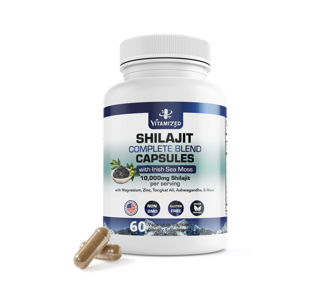 Shilajit Complete Blend - Energy and Endurance - Pure Shilajit Extract - 60 Capsules by The VITAMIZED Shop