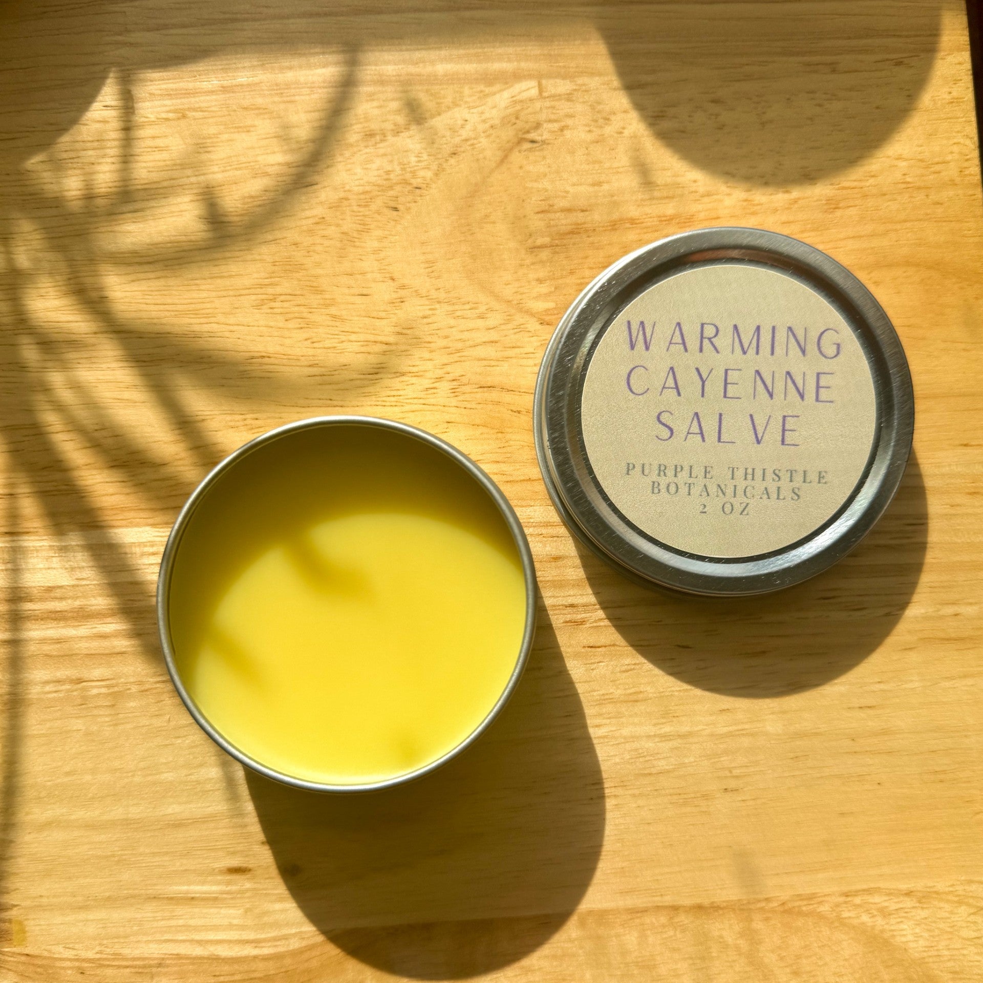 Warming Cayenne Salve by Purple Thistle Botanicals