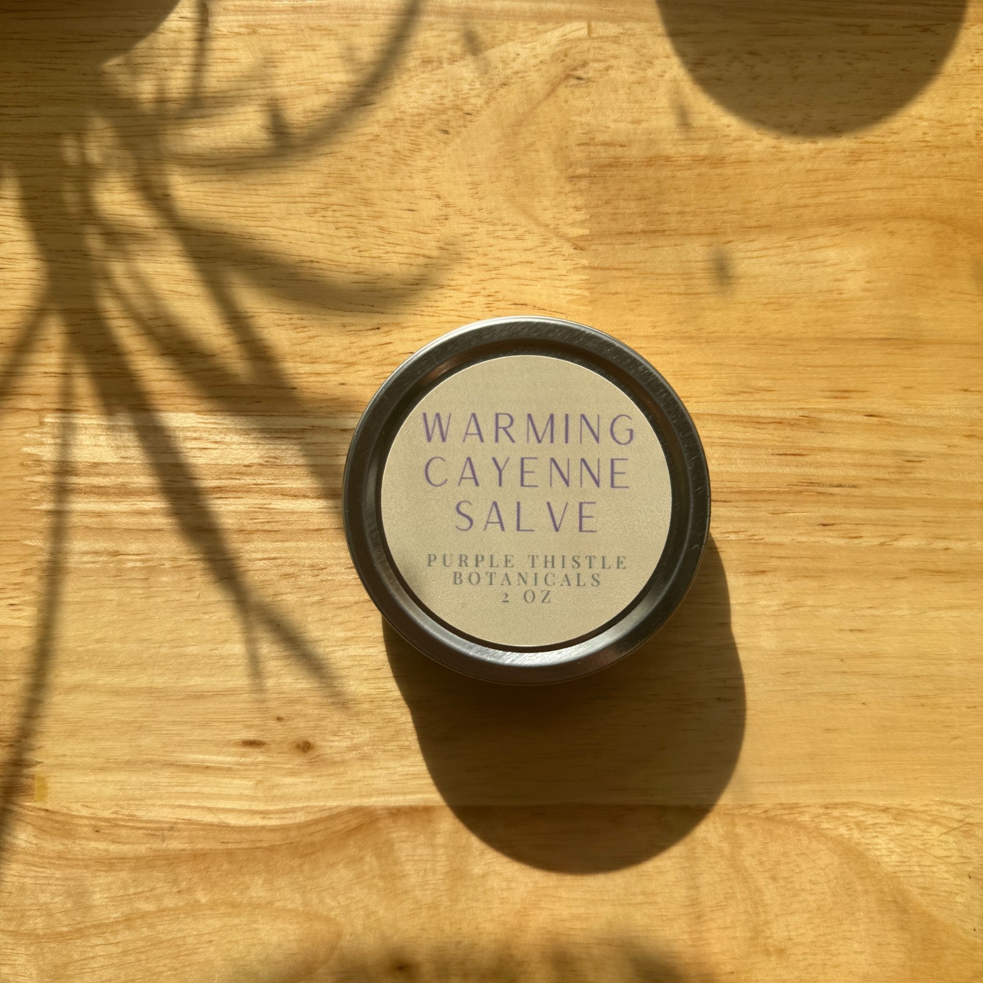 Warming Cayenne Salve by Purple Thistle Botanicals