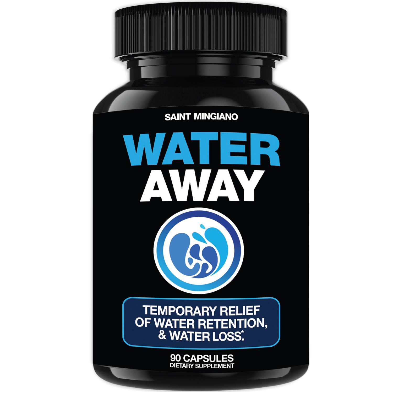 Water Away - Water Retention and Flushing, Aids in Water Relief &amp; Water Loss by Saint Mingiano - Supplements &amp; Wellness Dedicated to Holistic Health