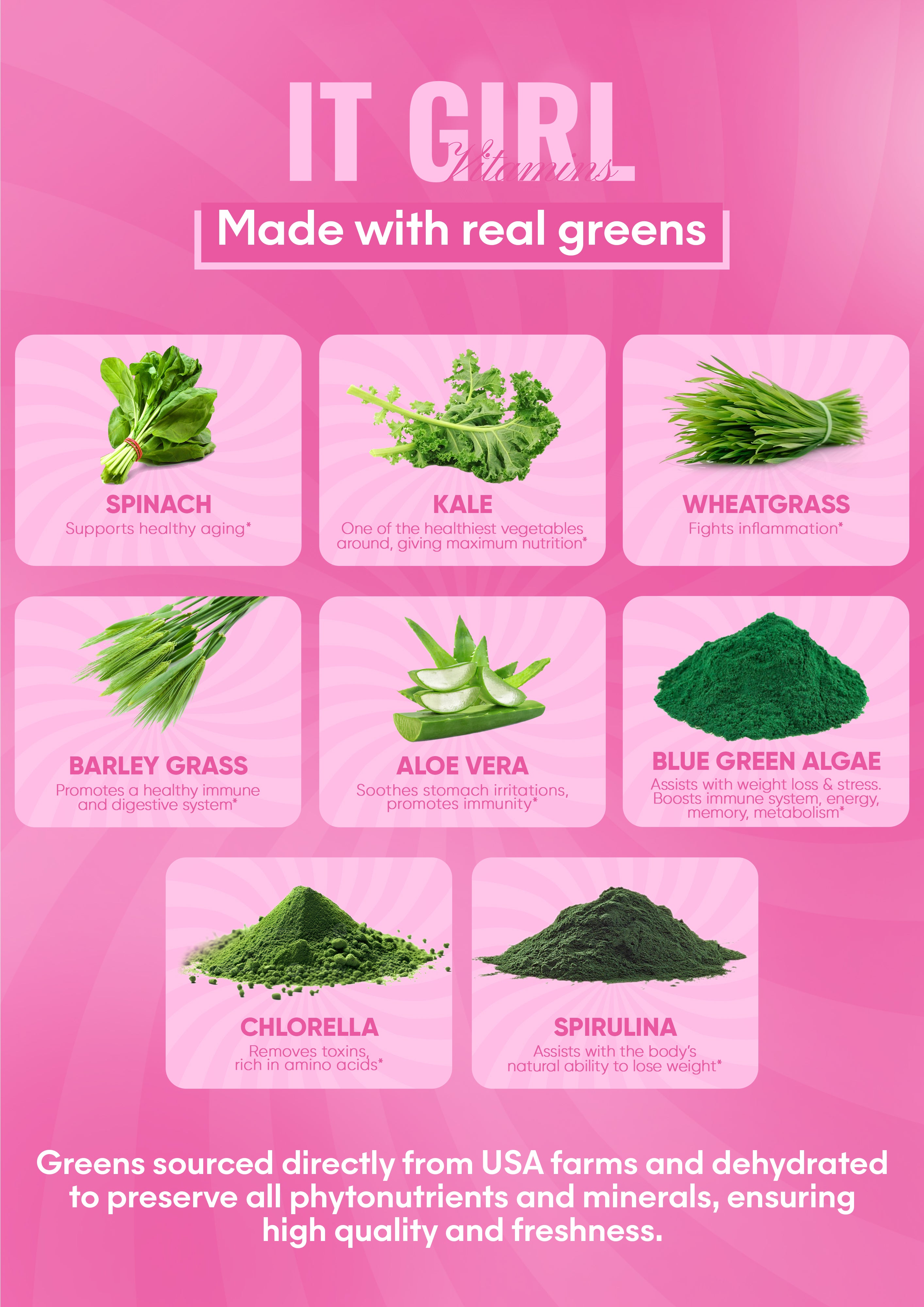 It Girl Superfood Greens Lollipops - Vegan Candy with Supergreens, Vitamins &amp; Antioxidants by It Girl Vitamins