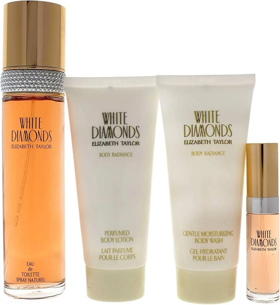 White Diamonds By Elizabeth Taylor For Women (4Pc Gift Set) by perfumesandrea