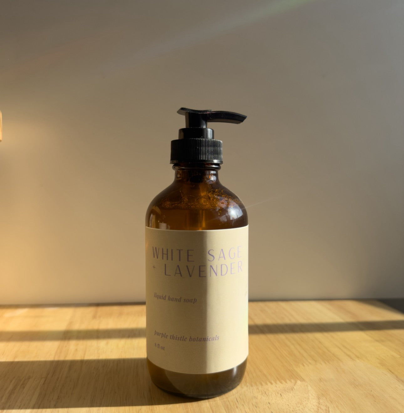 White Sage + Lavender Liquid Hand Soap by Purple Thistle Botanicals