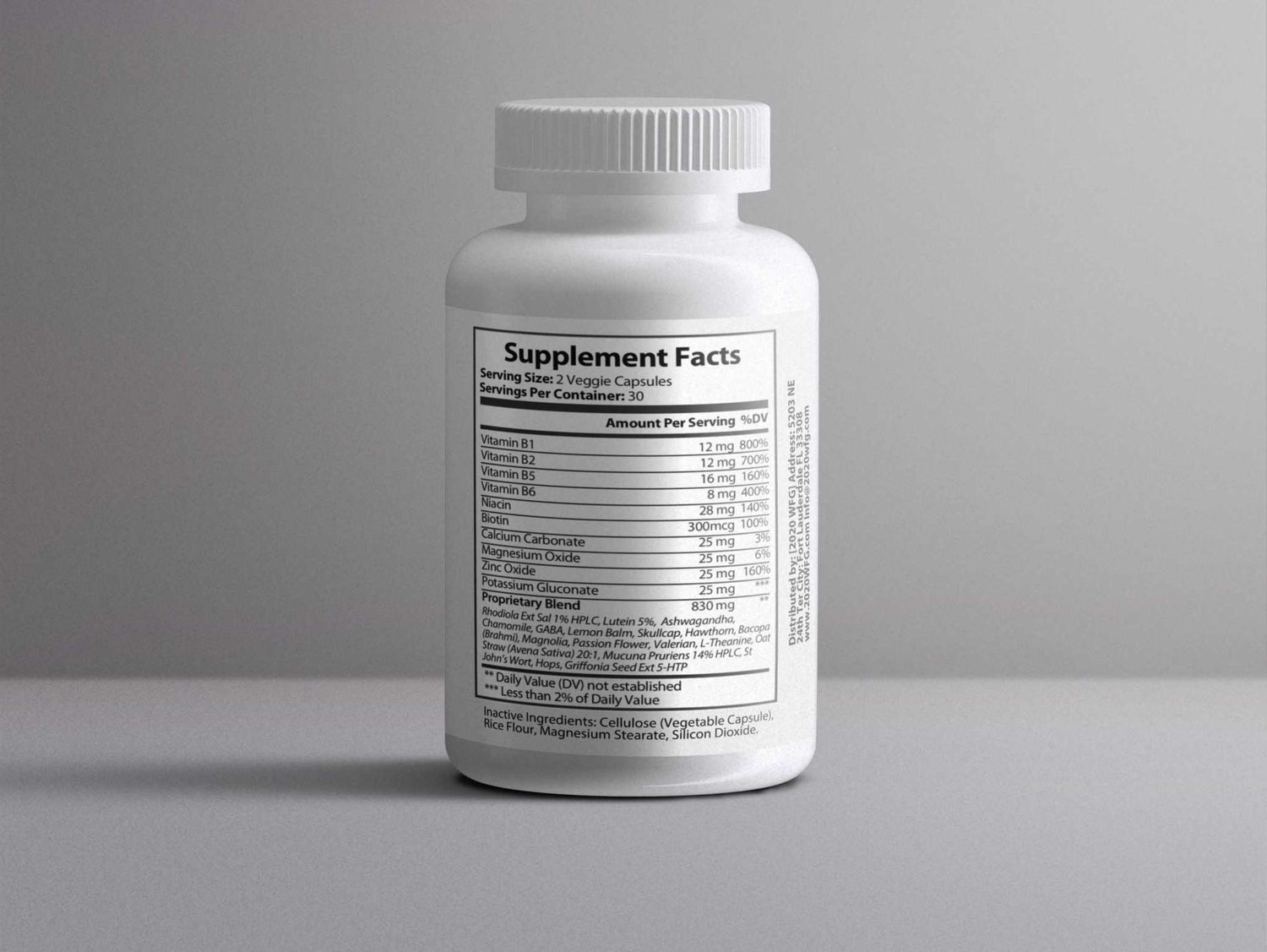 NOXALIN: Stress &amp; Cognitive Support | 60 Capsules – L-Theanine, GABA &amp; B-Complex for Calm Mental Clarity by 2020WFG