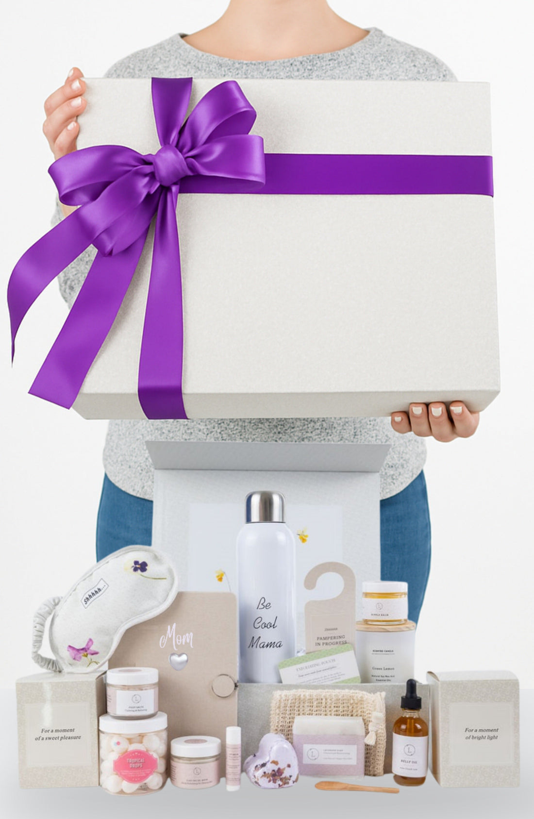 New Mom Gift, Pampering Natural Skincare gift for New Mom by Lizush